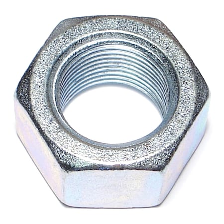 Midwest Fastener Hex Nut, 1-1/8"-12, Steel, Grade 2, Zinc Plated, 10 PK 03700